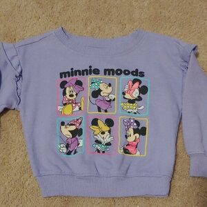 Minnie Moods Kids Purple Sweatshirt